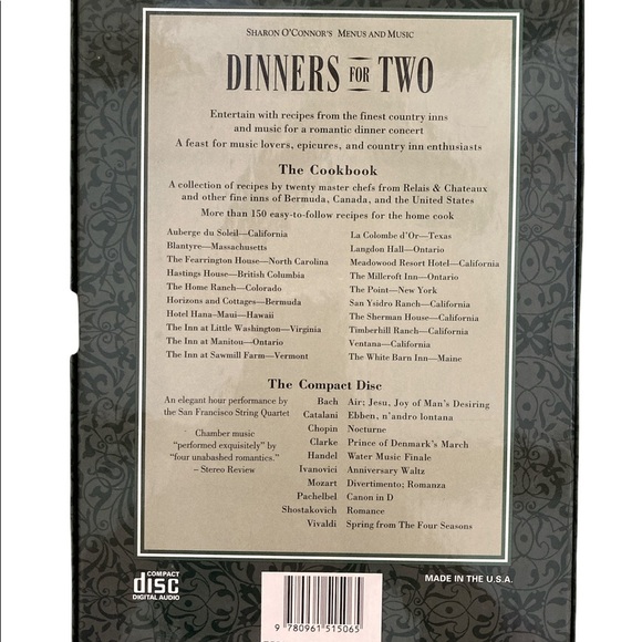 Relaxing And Easy Recipe Book With Compact Disk - Picture 3 of 4